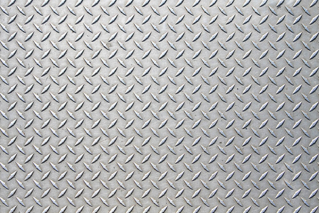 diamond pattern on steel plate