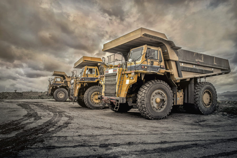 large construction trucks