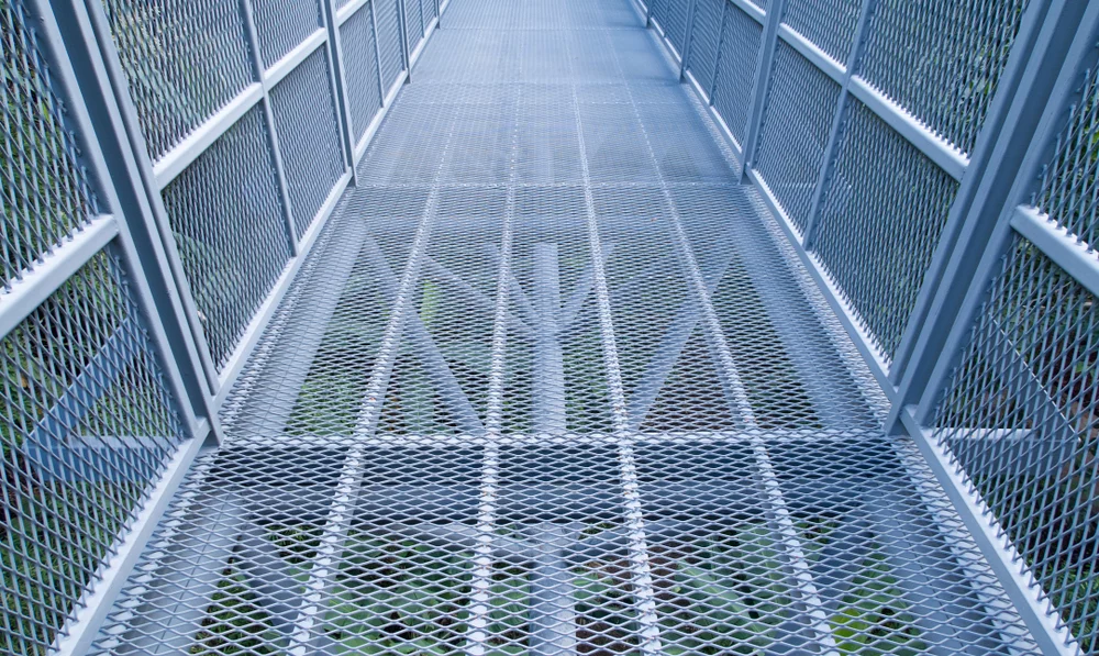 steel grating walkway