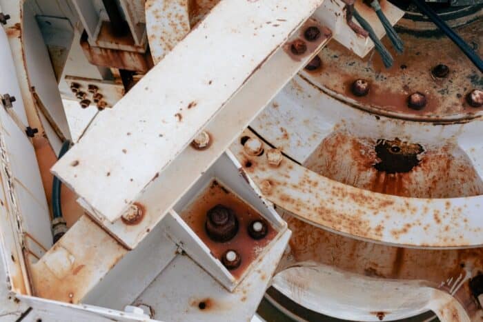 rusting steel
